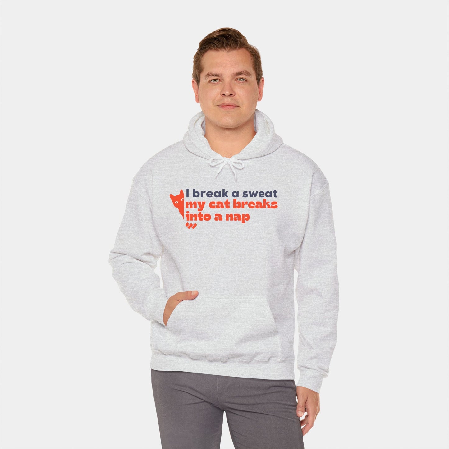 My cat breaks into a nap - Hoodie - Unisex