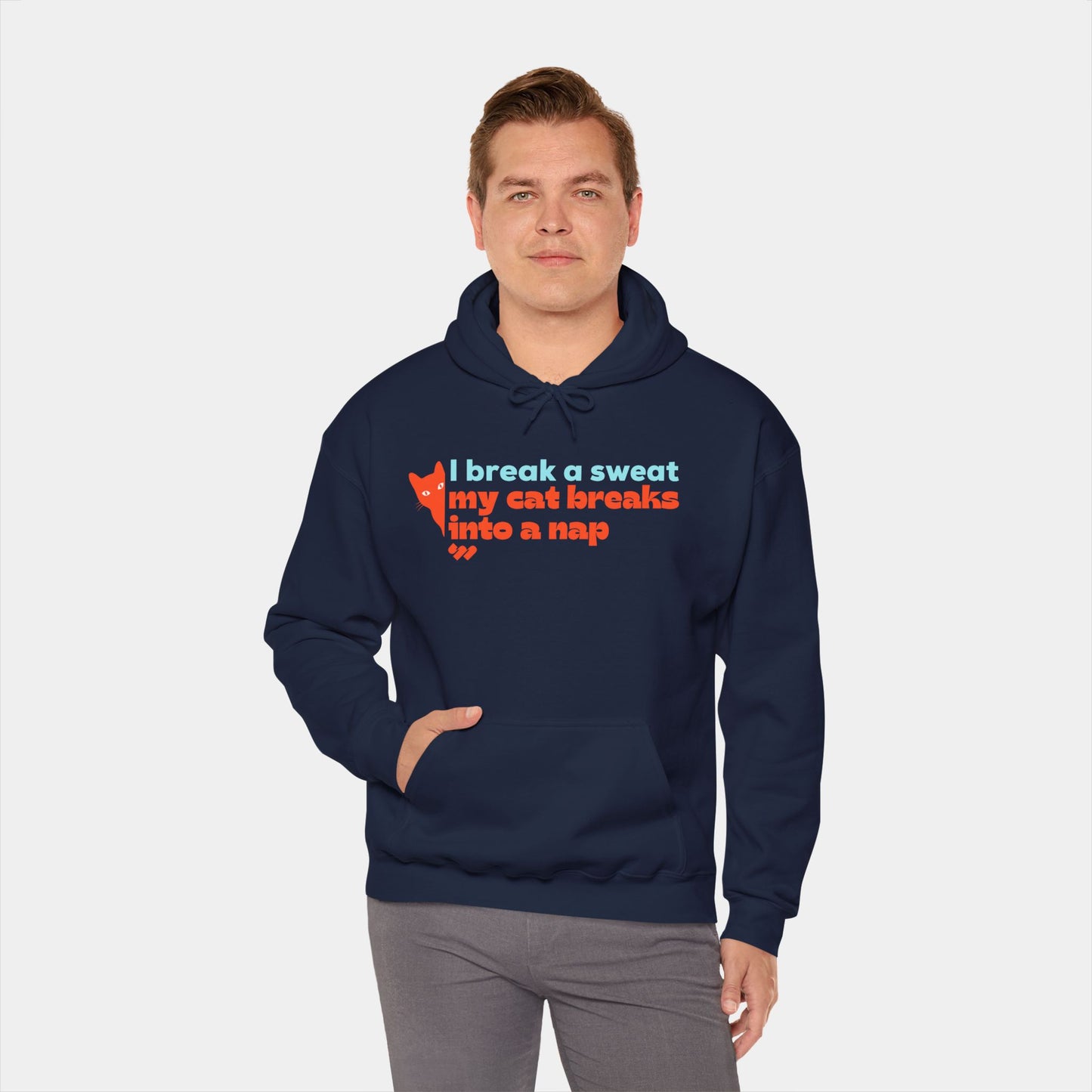 My cat breaks into a nap - Hoodie - Unisex