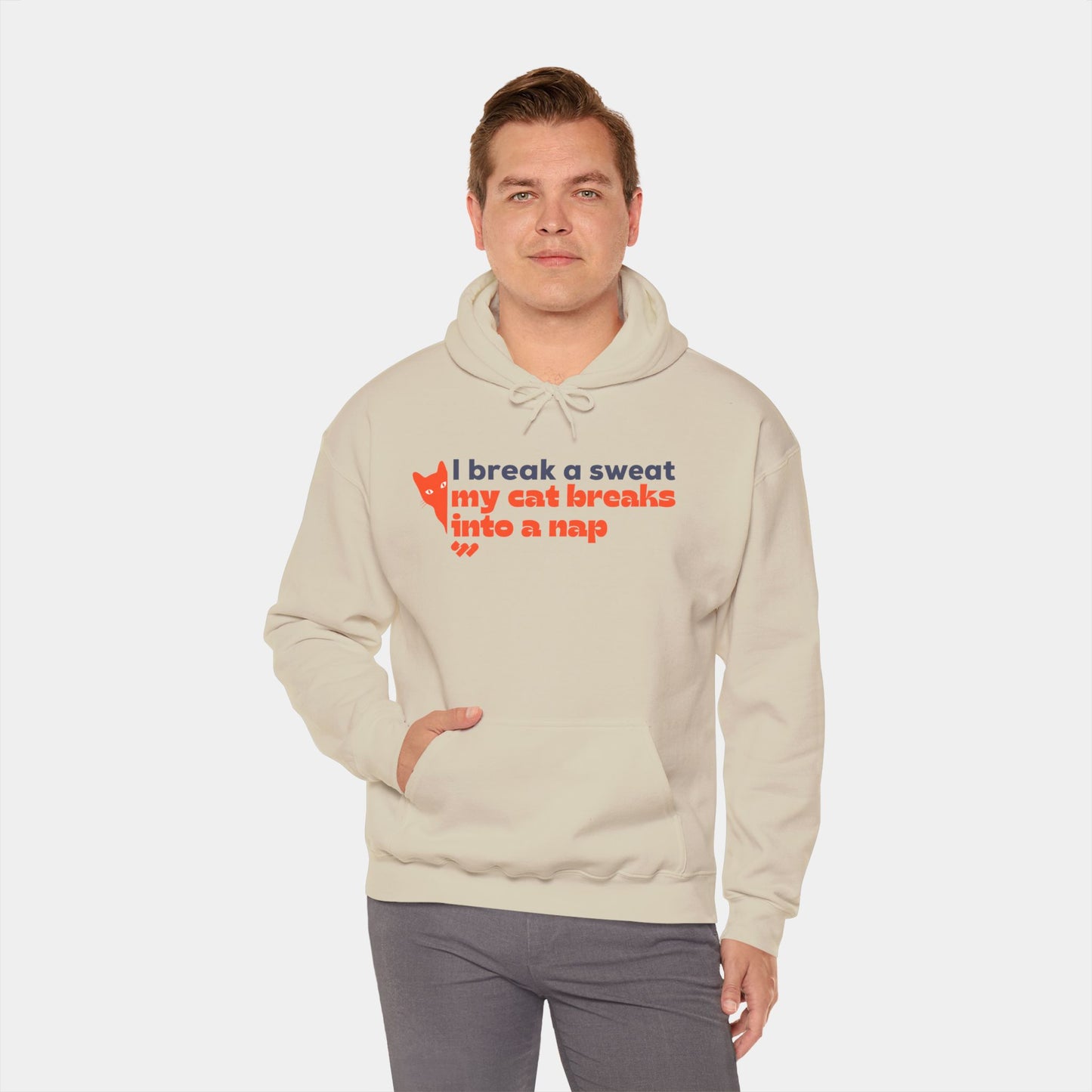 My cat breaks into a nap - Hoodie - Unisex