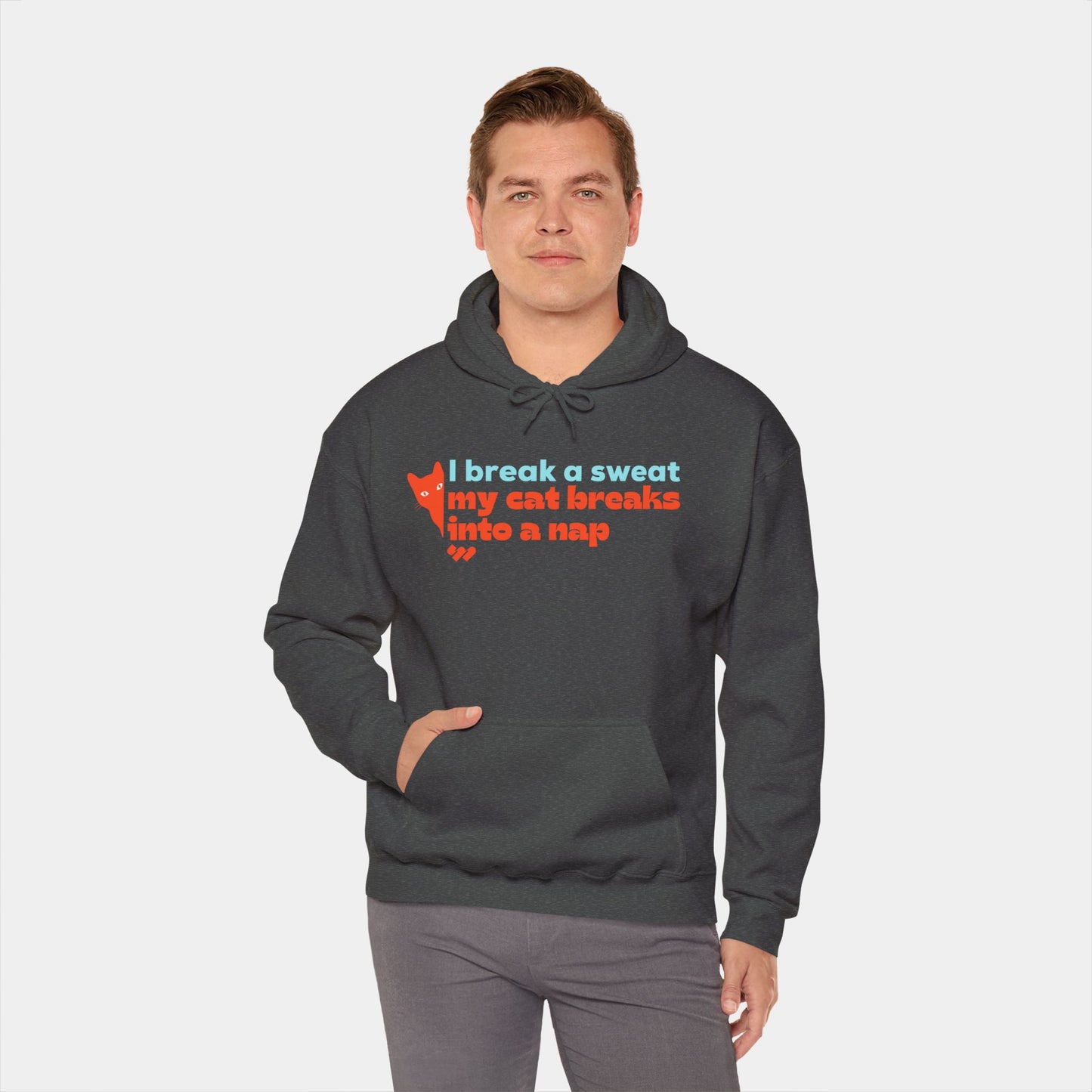 My cat breaks into a nap - Hoodie - Unisex