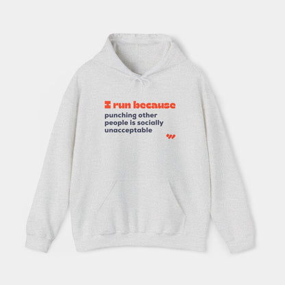 I Run Because Hoodie - Unisex