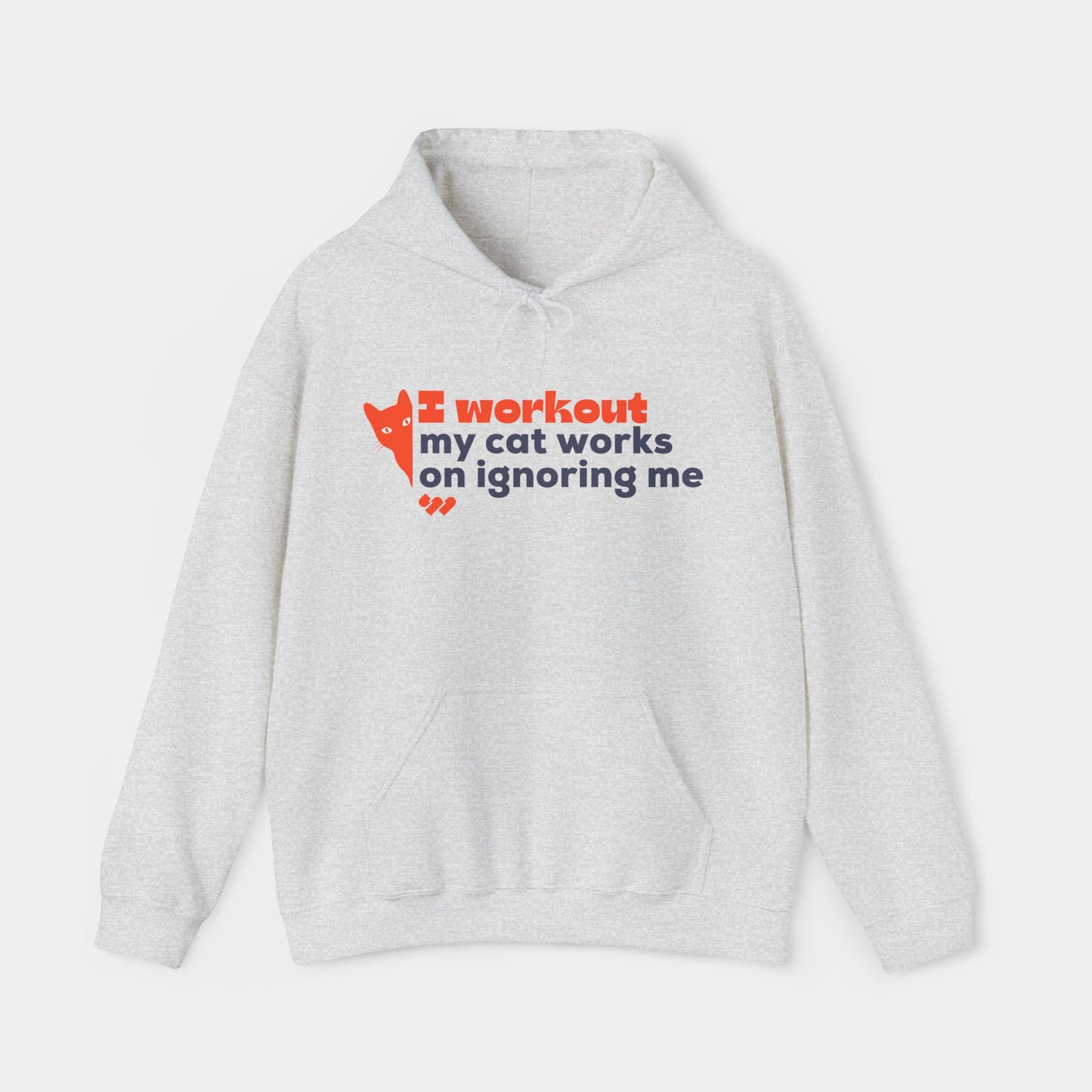 My cat works on ignoring me - Hoodie - Unisex