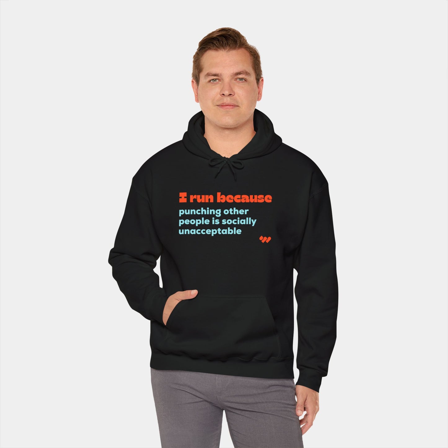 I Run Because Hoodie - Unisex