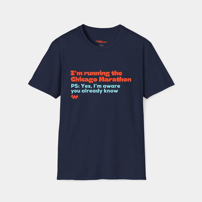 I’m running the Chicago Marathon - T-shirt - Unisex