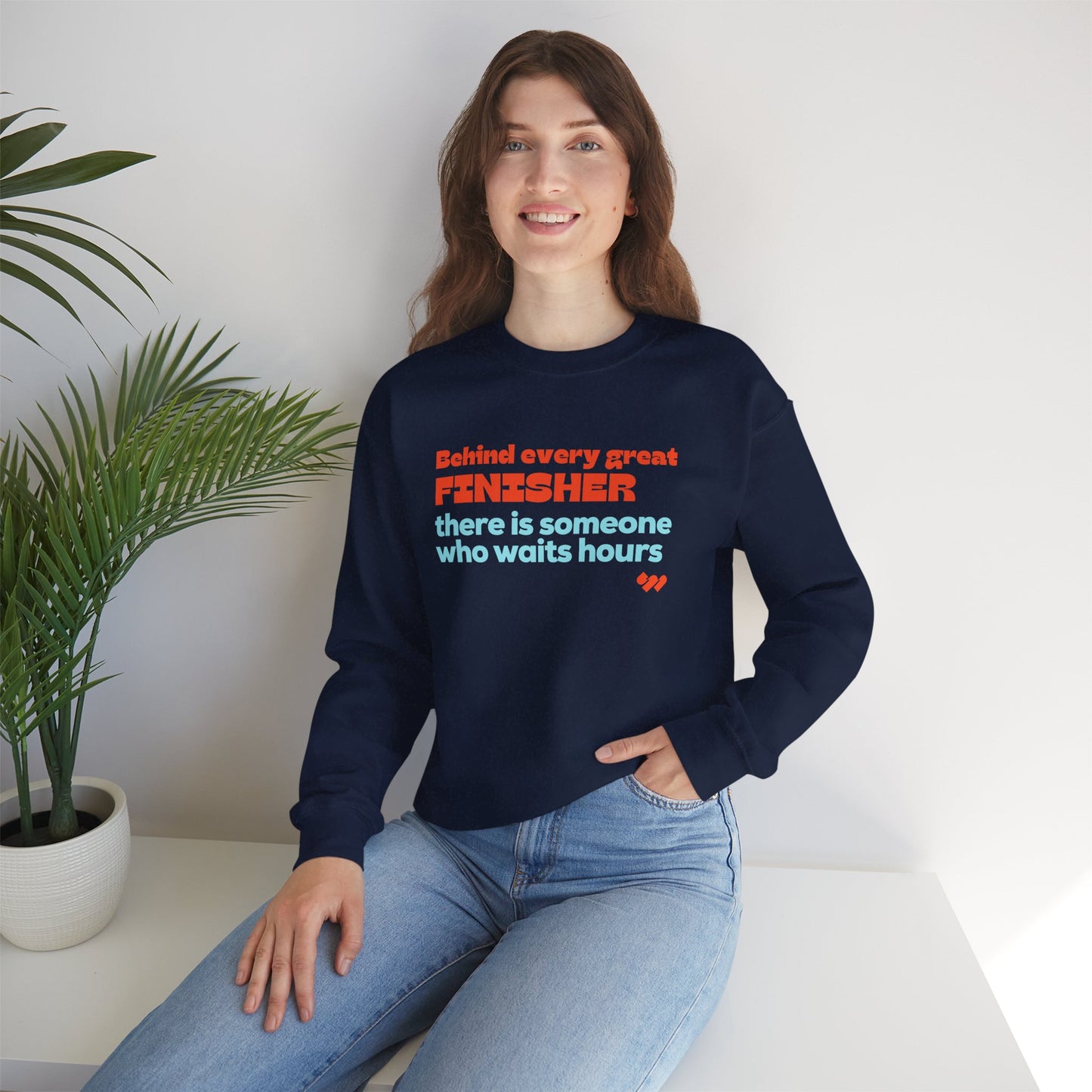 Behind Every Finisher Crewneck Sweatshirt - Unisex