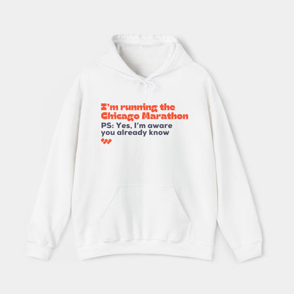 I’m running the Chicago Marathon - Hoodie - Unisex