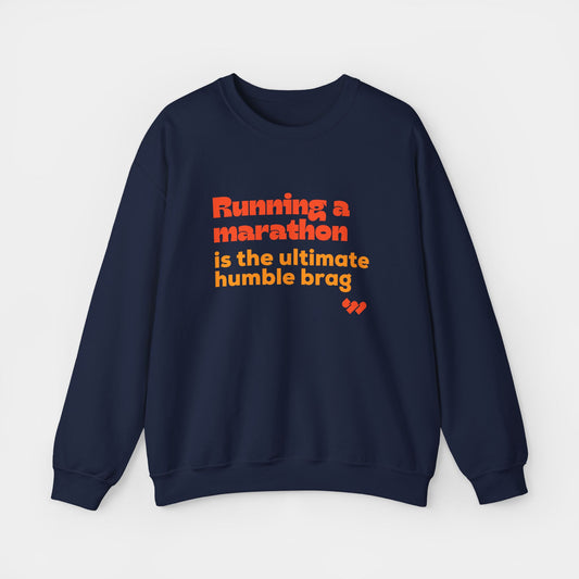 Running a Marathon Crewneck Sweatshirt - Unisex