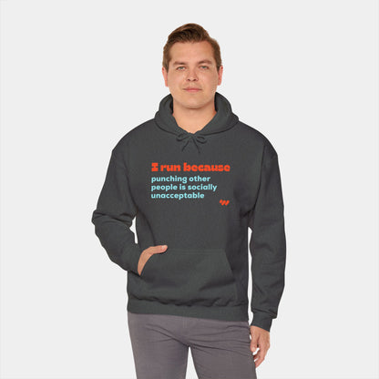 I Run Because Hoodie - Unisex