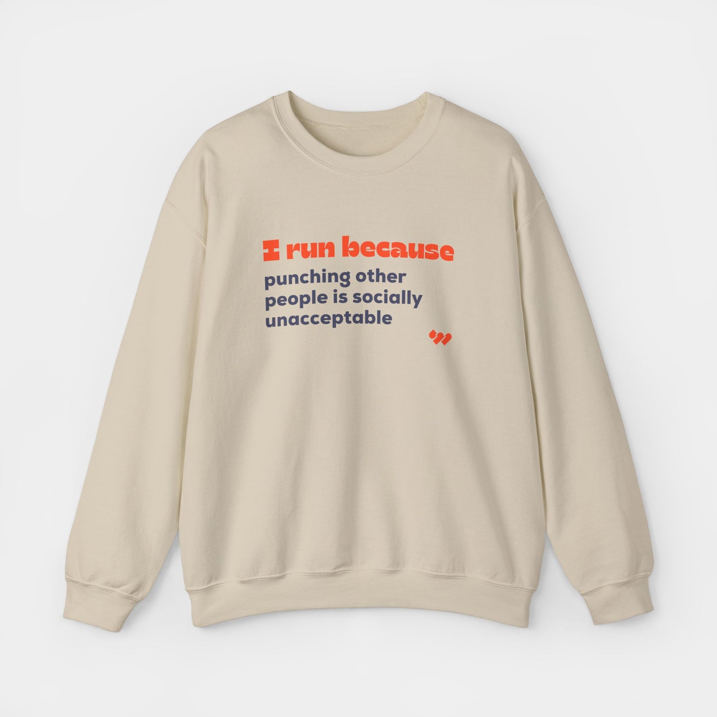 I Run Because Crewneck Sweatshirt - Unisex