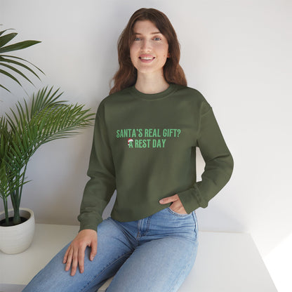 Santa's Real Gift? A Rest Day Running - Sweatshirt - Unisex