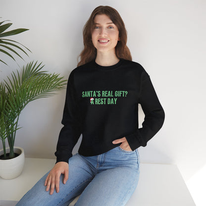 Santa's Real Gift? A Rest Day Running - Sweatshirt - Unisex