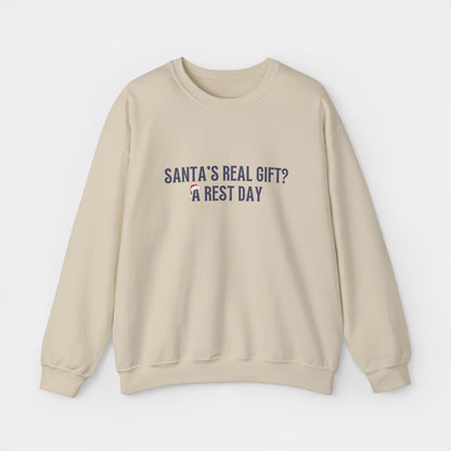 Santa's Real Gift? A Rest Day Running - Sweatshirt - Unisex