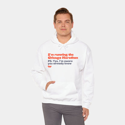 I’m running the Chicago Marathon - Hoodie - Unisex